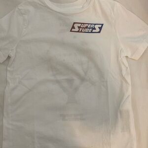 Bellerose White Super Studs Tee size 6 (has a small black spot on front)